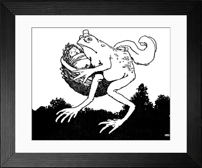 Framed Print : This Is Just The Wife For My Son, Said the Toad, c1930. Artist: W Heath Robinson Framed Print : This Is Just The Wife For My Son, Said the Toad, c1930. Artist: W Heath Robinson