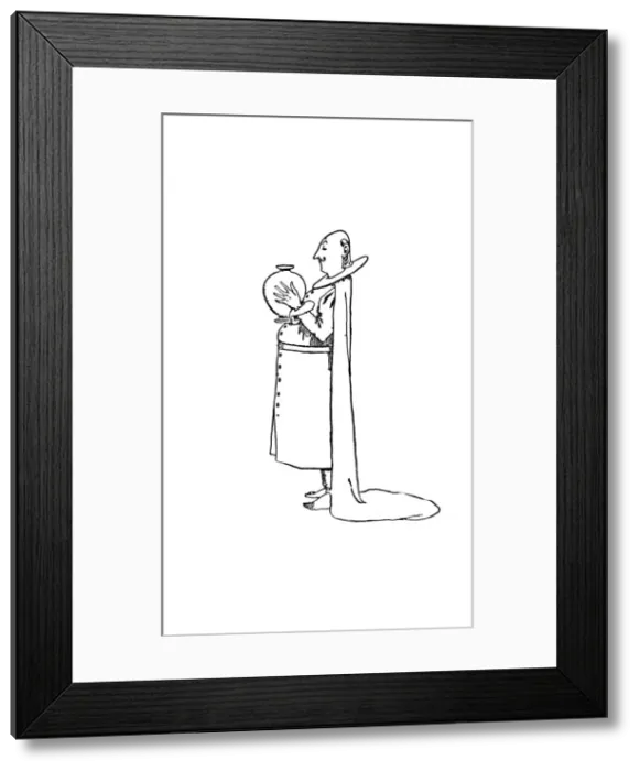Framed Print : Cabinet Councillors Were Walking About Barefooted, c1930. Artist: W Heath Robinson Framed Print : Cabinet Councillors Were Walking About Barefooted, c1930. Artist: W Heath Robinson
