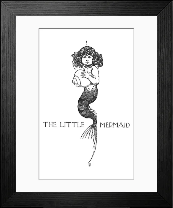 Framed Print : The Little Mermaid, c1930. Artist: W Heath Robinson Framed Print : The Little Mermaid, c1930. Artist: W Heath Robinson