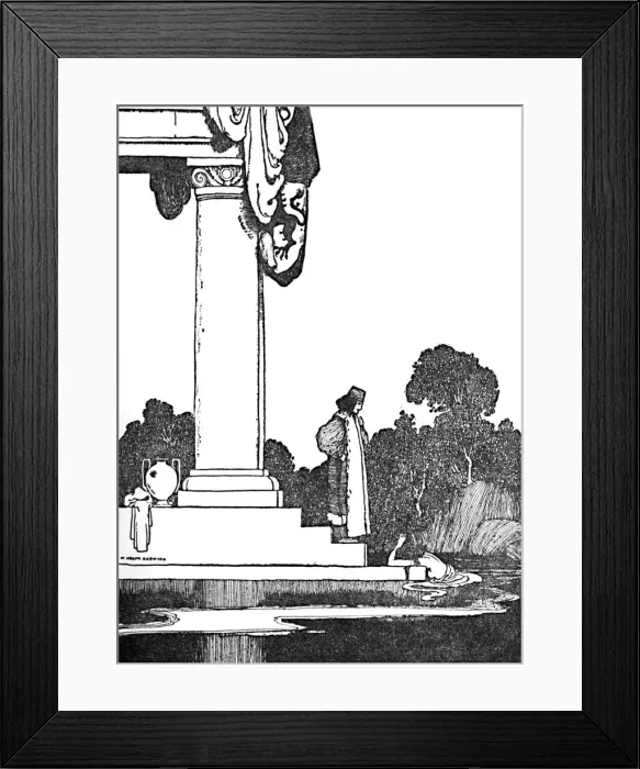 Framed Print : When The Sun Arose She Awoke, c1930. Artist: W Heath Robinson Framed Print : When The Sun Arose She Awoke, c1930. Artist: W Heath Robinson