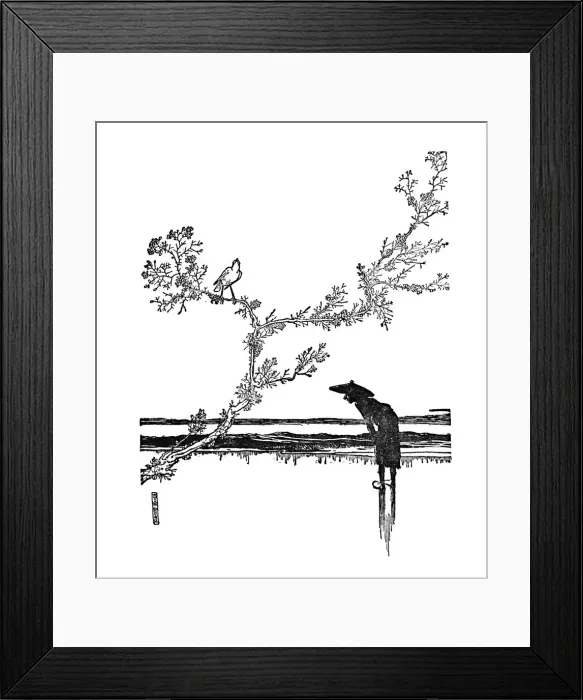 Framed Print : Oh! How Pretty That Is! He Would Say, c1930. Artist: W Heath Robinson Framed Print : Oh! How Pretty That Is! He Would Say, c1930. Artist: W Heath Robinson