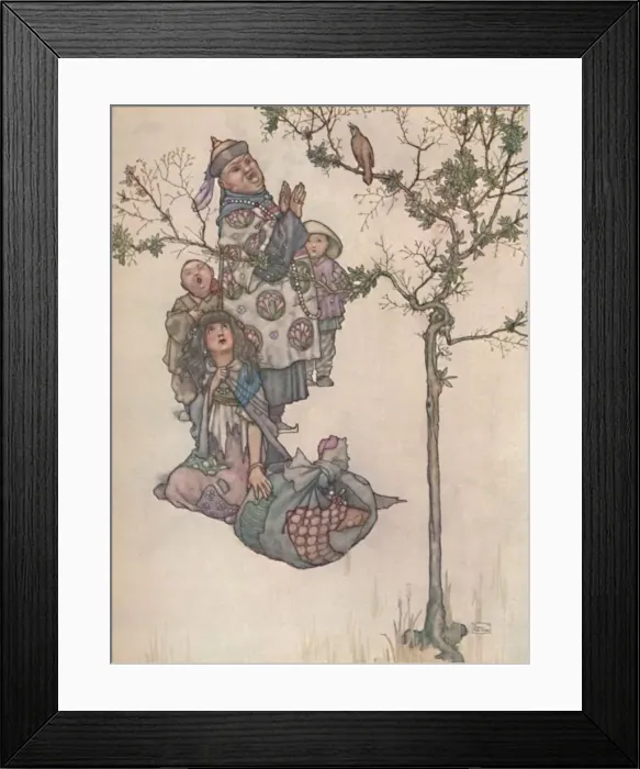 Framed Print : Then Began The Nightingale To Sing, c1930. Artist: W Heath Robinson Framed Print : Then Began The Nightingale To Sing, c1930. Artist: W Heath Robinson