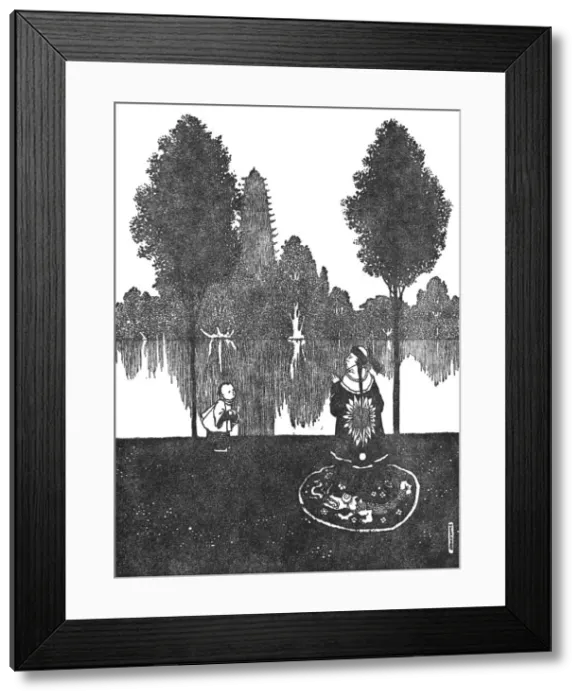Framed Print : They Adored the City, the Palace, and the Garden, c1930. Artist: W Heath Robinson Framed Print : They Adored the City, the Palace, and the Garden, c1930. Artist: W Heath Robinson