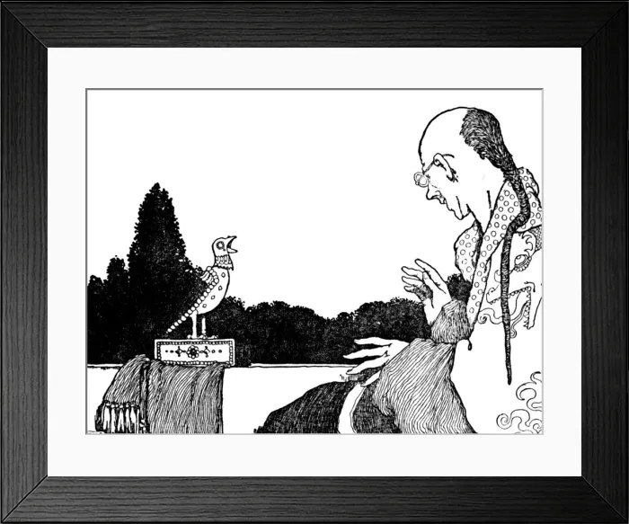 Framed Print : He Was Quite As Successful as the Real Nightingale, c1930. Artist: W Heath Robinson Framed Print : He Was Quite As Successful as the Real Nightingale, c1930. Artist: W Heath Robinson