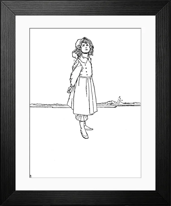 Framed Print : And Karen Was Dressed Very Neatly, c1930. Artist: W Heath Robinson Framed Print : And Karen Was Dressed Very Neatly, c1930. Artist: W Heath Robinson