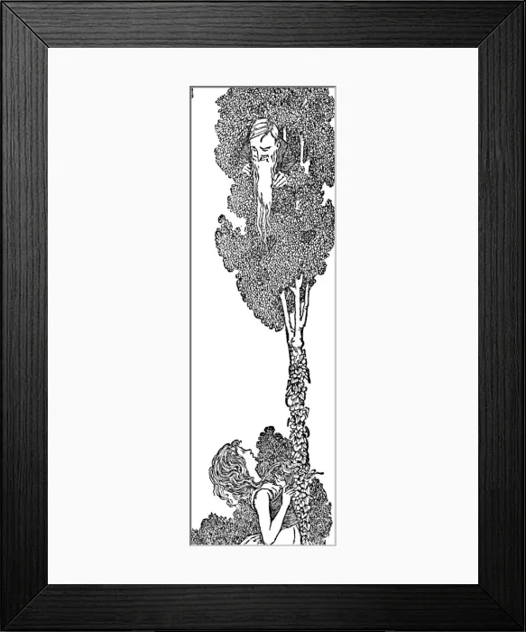 Framed Print : He Sat There Nodding At Her, c1930. Artist: W Heath Robinson Framed Print : He Sat There Nodding At Her, c1930. Artist: W Heath Robinson
