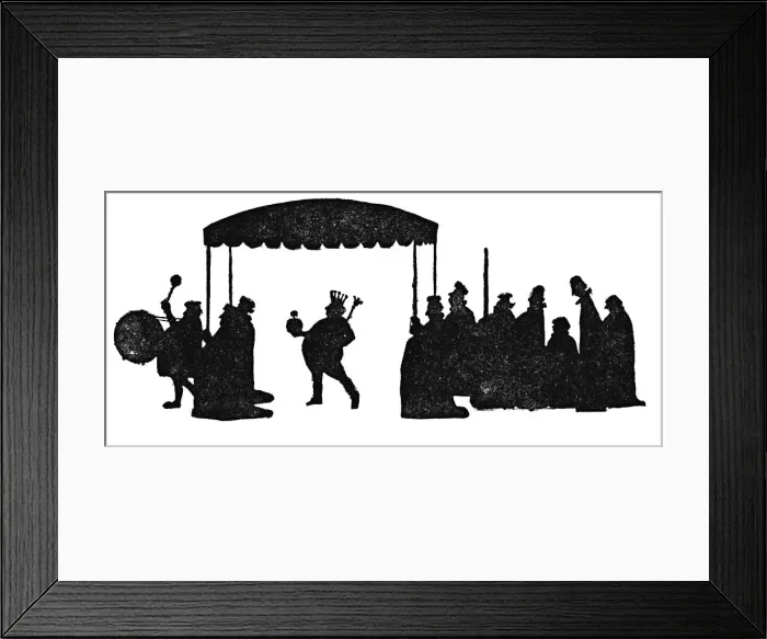 Framed Print : So Now The Emperor Walked Under His High Canopy, c1930. Artist: W Heath Robinson Framed Print : So Now The Emperor Walked Under His High Canopy, c1930. Artist: W Heath Robinson