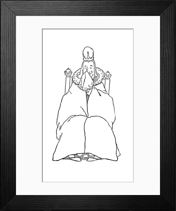 Framed Print : And He Wept Like A Child, c1930. Artist: W Heath Robinson Framed Print : And He Wept Like A Child, c1930. Artist: W Heath Robinson