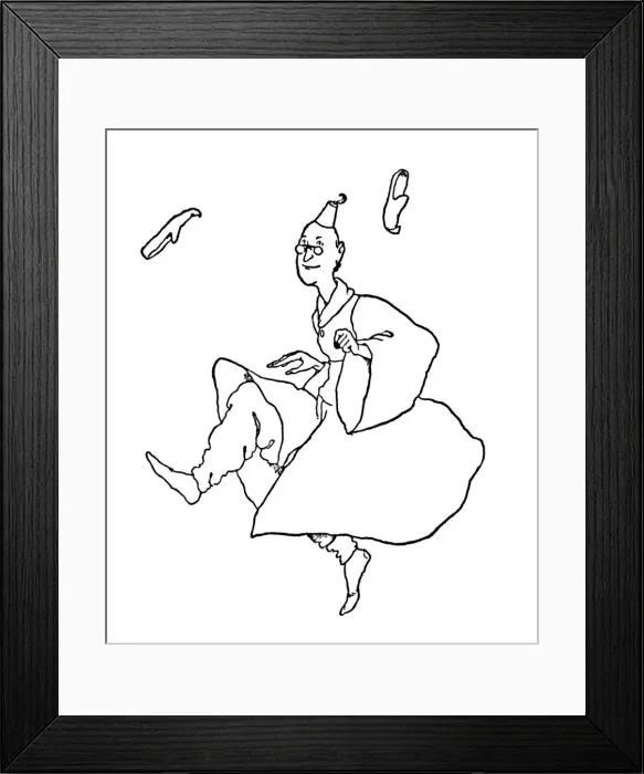 Framed Print : Their Slippers Flew About Their Ears, c1930. Artist: W Heath Robinson Framed Print : Their Slippers Flew About Their Ears, c1930. Artist: W Heath Robinson