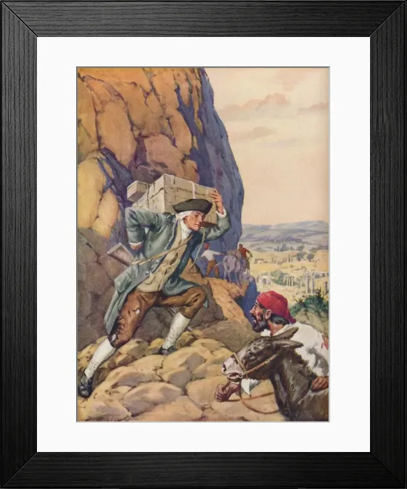 Framed Print : James Bruce Helps His Follower, c1925. Artist: Charles Dudley Tennant Framed Print : James Bruce Helps His Follower, c1925. Artist: Charles Dudley Tennant