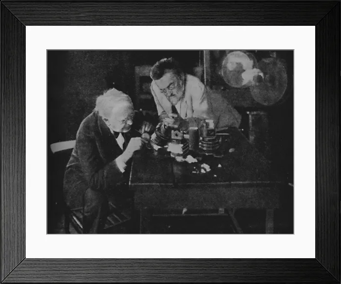 Framed Print : Edison and Steinmetz Join Forces to Achieve Success, 1922, (c1925) Framed Print : Edison and Steinmetz Join Forces to Achieve Success, 1922, (c1925)