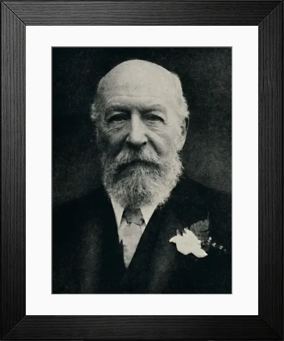 Framed Print : George Cadbury - A Many-Sided Business Builder, c1925. Artist: Henry Joseph Whitlock Framed Print : George Cadbury - A Many-Sided Business Builder, c1925. Artist: Henry Joseph Whitlock
