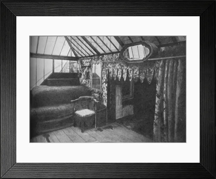 Framed Print : Victor Hugos study at Hauteville House - The Room in Which Les Miserables Was Written, c1925