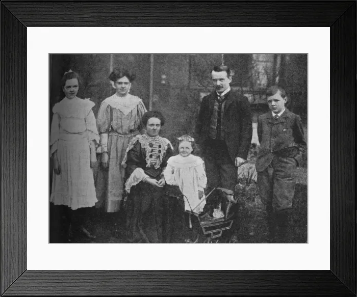 Framed Print : David Lloyd George - The Great Statesman Surrounded By His Family, 1905, (c1925) Framed Print : David Lloyd George - The Great Statesman Surrounded By His Family, 1905, (c1925)