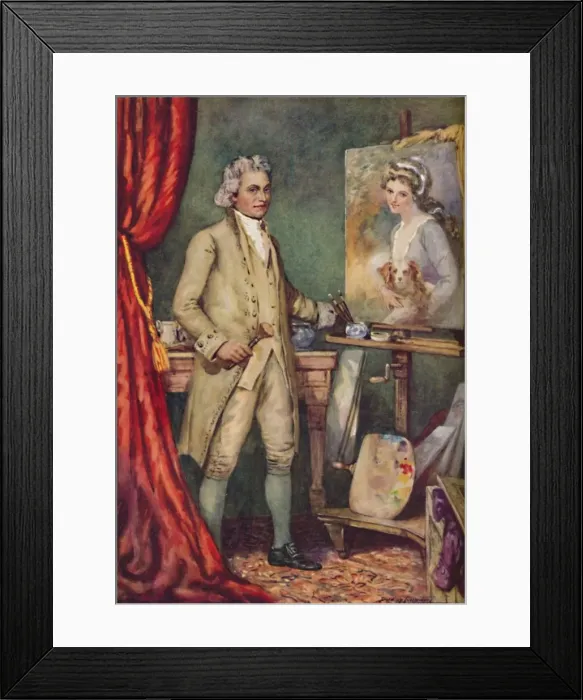 Framed Print : George Romney - At Work On A Picture Of His Favourite Model, c1925. Artist: Charles Dudley Tennant Framed Print : George Romney - At Work On A Picture Of His Favourite Model, c1925. Artist: Charles Dudley Tennant