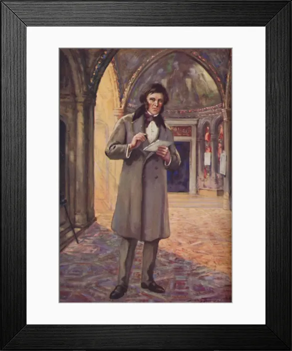 Framed Print : Ruskin in the Land of His Inspiration, c1925. Artist: Charles Dudley Tennant Framed Print : Ruskin in the Land of His Inspiration, c1925. Artist: Charles Dudley Tennant
