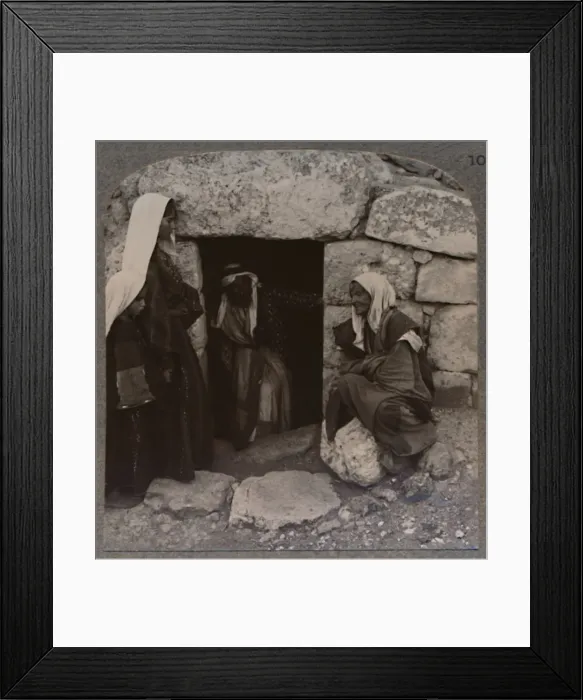 Framed Print : The Tomb of Lazarus, Bethany, c1900 Framed Print : The Tomb of Lazarus, Bethany, c1900