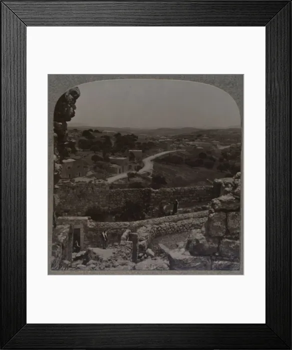 Framed Print : From Archway at Simons House to Lazaruss house, Bethany, c1900 Framed Print : From Archway at Simons House to Lazaruss house, Bethany, c1900