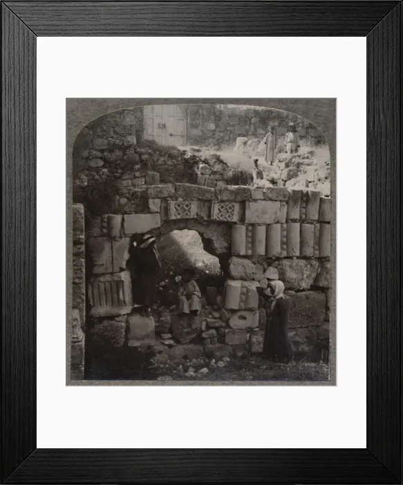 Framed Print : Ruins of the House of Lazarus, c1900