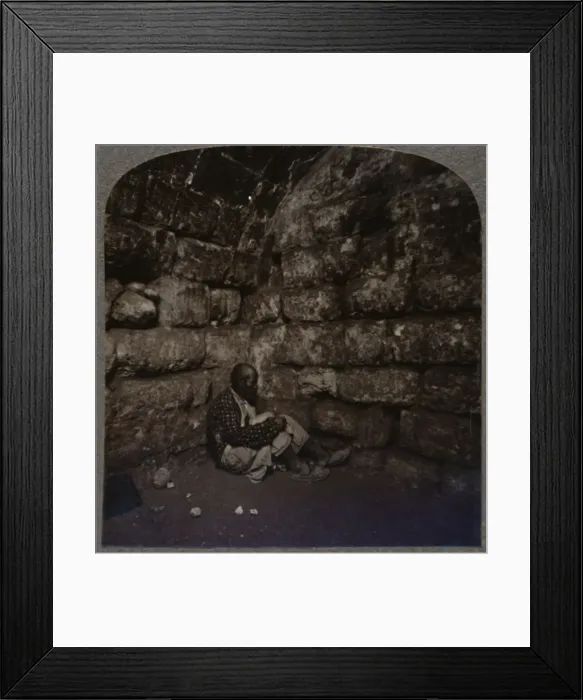 Framed Print : Interior of the Tomb of Lazarus, c1900 Framed Print : Interior of the Tomb of Lazarus, c1900