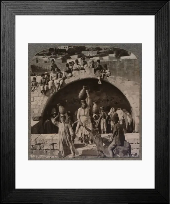 Framed Print : The Fountain of the Virgin, Nazareth, c1900 Framed Print : The Fountain of the Virgin, Nazareth, c1900