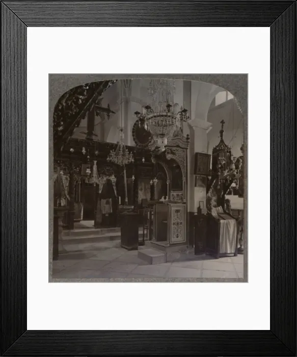 Framed Print : Interior of the Synagogue where Christ preached, Nazareth, c1900 Framed Print : Interior of the Synagogue where Christ preached, Nazareth, c1900