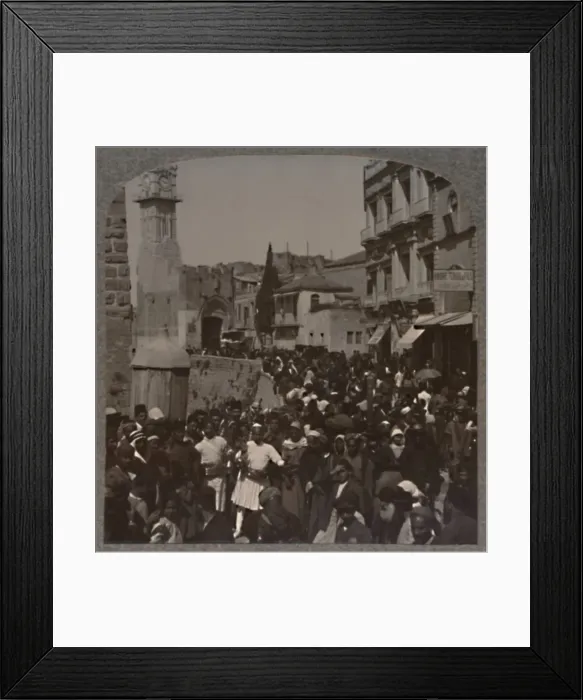 Framed Print : David Street, Jerusalem, c1900 Framed Print : David Street, Jerusalem, c1900