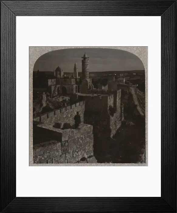Framed Print : The Tower of David. The oldest portion of the Citadel, c1900 Framed Print : The Tower of David. The oldest portion of the Citadel, c1900