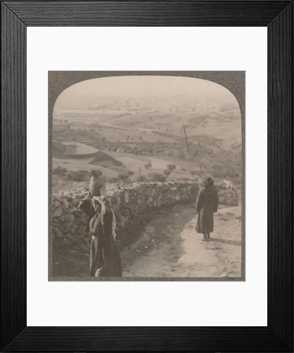 Framed Print : View of Jerusalem from Peters House, c1900 Framed Print : View of Jerusalem from Peters House, c1900