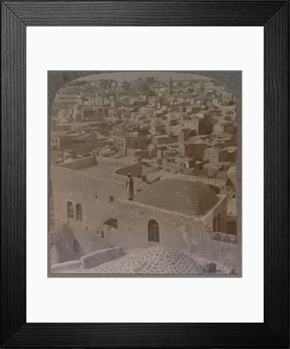 Framed Print : Moslem quarter of Jerusalem, from the English School, c1900 Framed Print : Moslem quarter of Jerusalem, from the English School, c1900