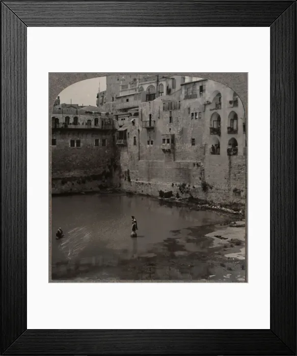Framed Print : The Pool of Hezekiah, Jerusalem, c1900 Framed Print : The Pool of Hezekiah, Jerusalem, c1900