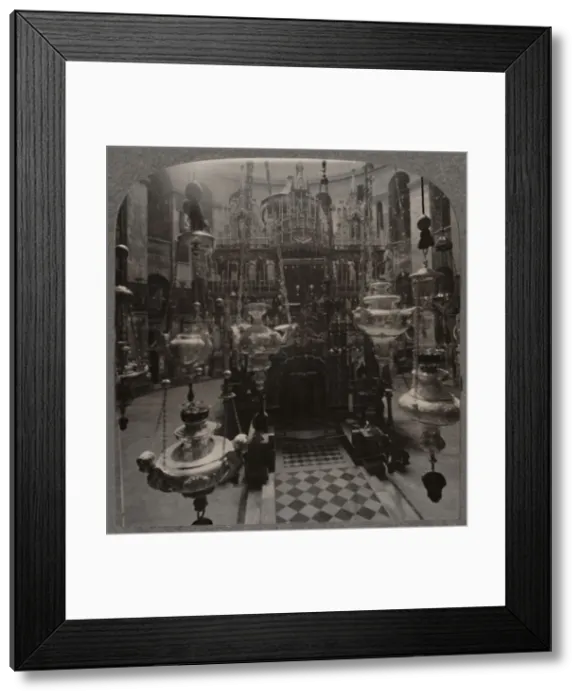 Framed Print : The Holy Sepulchure Church, Jerusalem, c1900 Framed Print : The Holy Sepulchure Church, Jerusalem, c1900