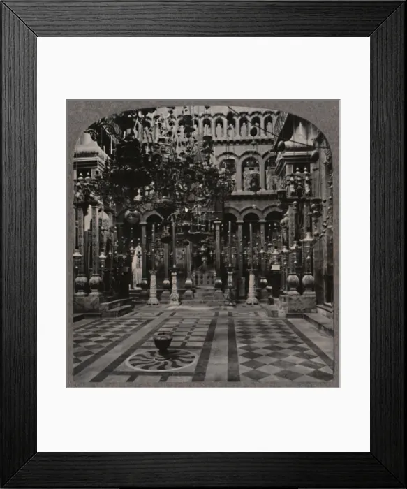 Framed Print : Greek Cathedral in the Holy Sepulchure Church, Jerusalem, c1900 Framed Print : Greek Cathedral in the Holy Sepulchure Church, Jerusalem, c1900