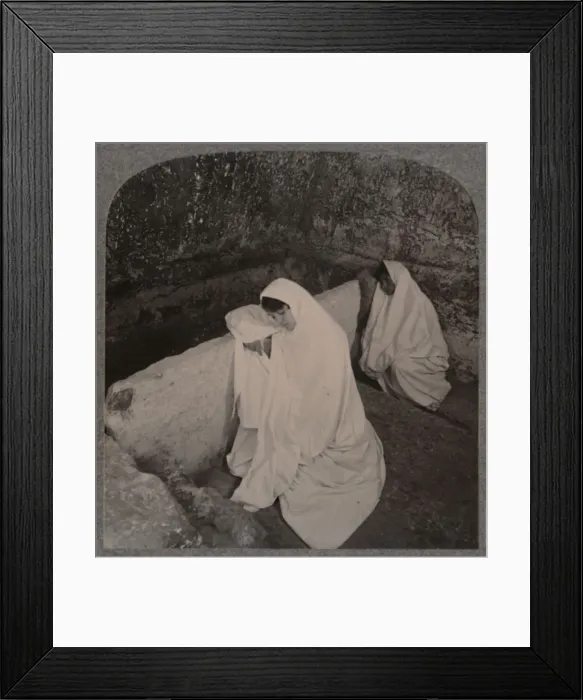 Framed Print : Interior of the Tomb of Christ, c1900 Framed Print : Interior of the Tomb of Christ, c1900
