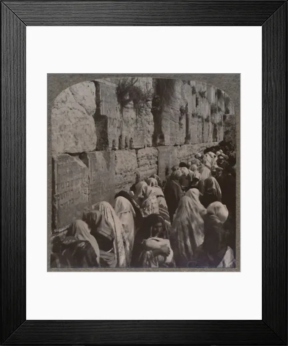 Framed Print : The Wailing Place of the Jews, Jerusalem, c1900 Framed Print : The Wailing Place of the Jews, Jerusalem, c1900