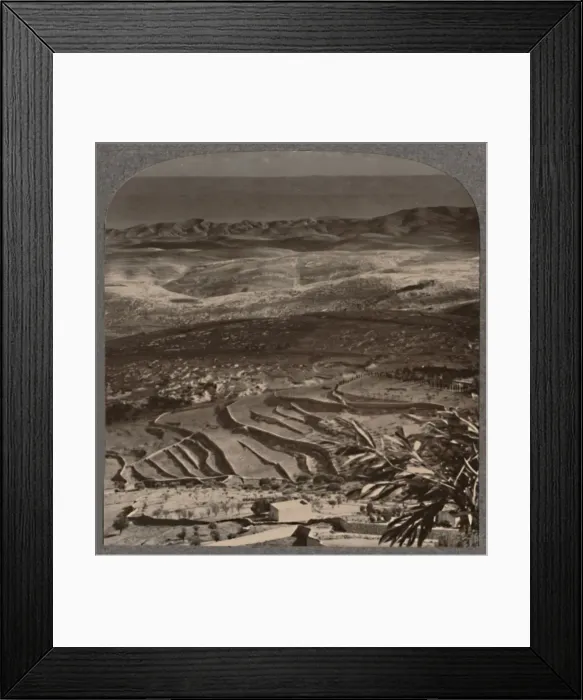 Framed Print : From Olivet to the Dead Sea, across 40 miles of waste, c1900 Framed Print : From Olivet to the Dead Sea, across 40 miles of waste, c1900