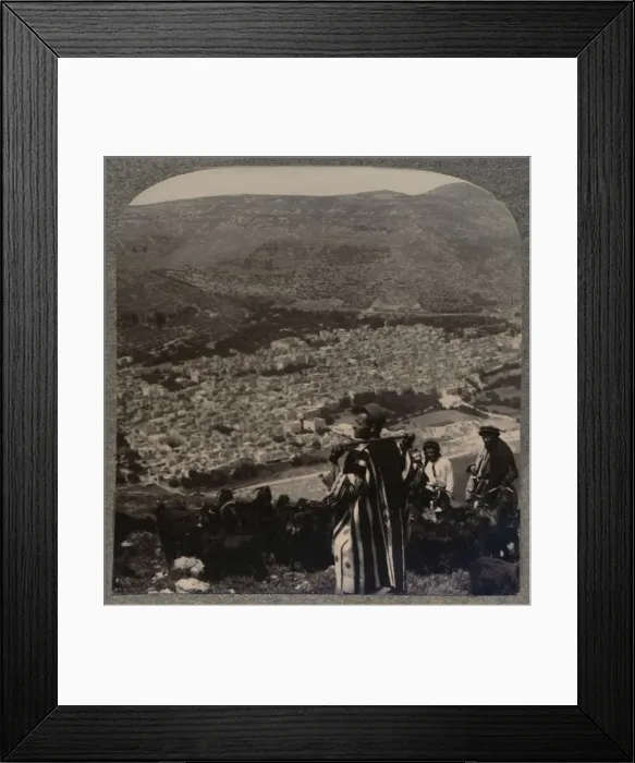 Framed Print : View of Nablus, c1900 Framed Print : View of Nablus, c1900