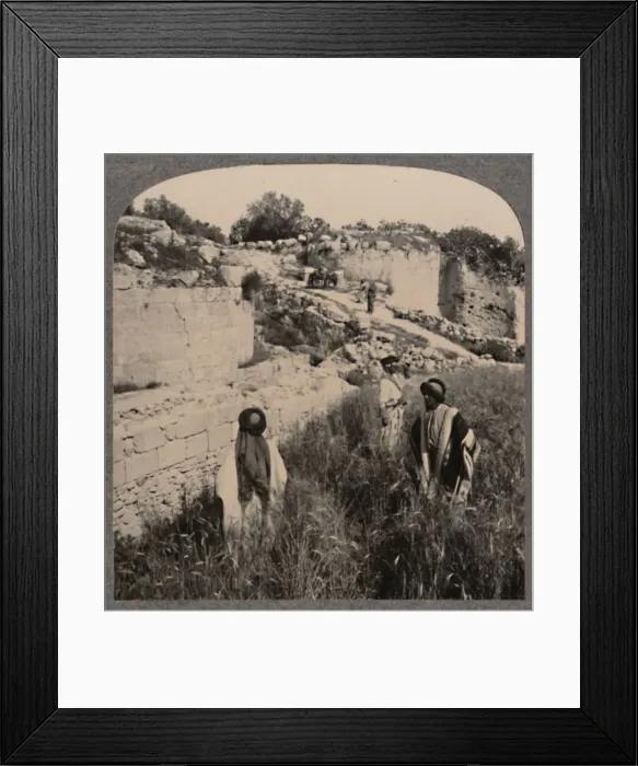 Framed Print : Walls of Augustus, Samaria, c1900 Framed Print : Walls of Augustus, Samaria, c1900