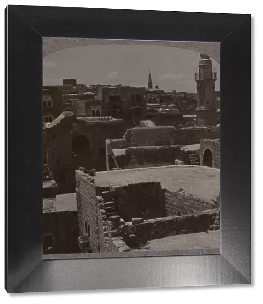 Bird s-eye view of Lydda, c1900