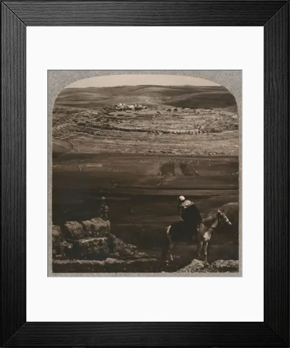 Framed Print : Mizpeh, with Jacobs Pllar of Stones, c1900 Framed Print : Mizpeh, with Jacobs Pllar of Stones, c1900