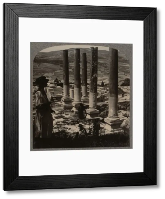Framed Print : Harods Street of Columns, Samaris, c1900 Framed Print : Harods Street of Columns, Samaris, c1900