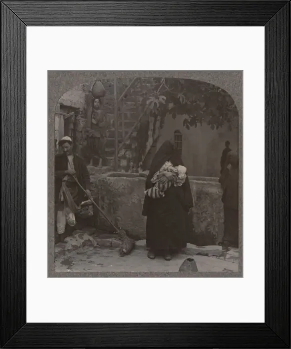 Framed Print : Well by Peters huse, Jaffa, c1900 Framed Print : Well by Peters huse, Jaffa, c1900