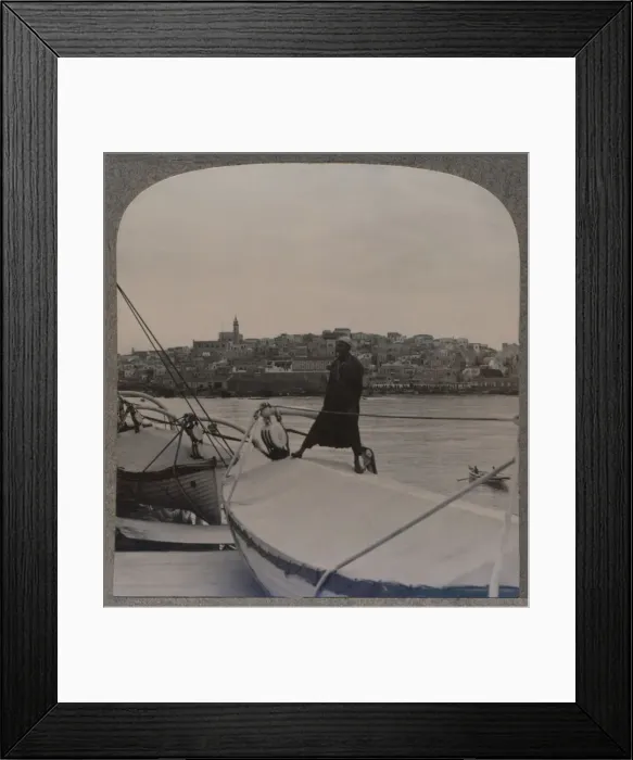 Framed Print : Jaffa (the ancient Joppa) from the Sea, c1900 Framed Print : Jaffa (the ancient Joppa) from the Sea, c1900