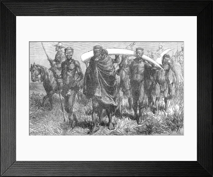 Framed Print : Peace Messengers from Cetewayo, c1880 Framed Print : Peace Messengers from Cetewayo, c1880