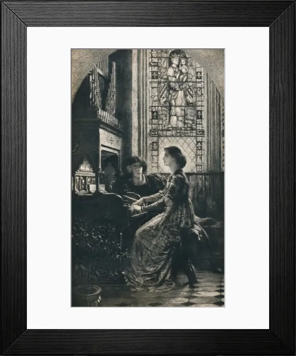 Framed Print : Harmony, 1877, (1912). Artist: Frank Dicksee Framed Print : Harmony, 1877, (1912). Artist: Frank Dicksee