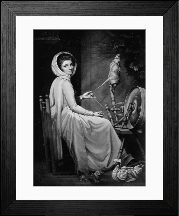 Framed Print : Lady Hamilton as The Spinstress, c1782, (1912). Artist: George Romney Framed Print : Lady Hamilton as The Spinstress, c1782, (1912). Artist: George Romney