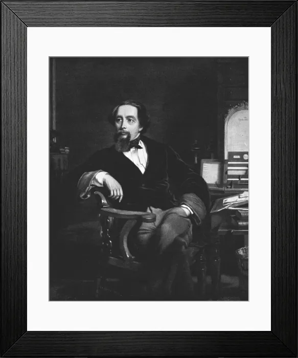 Framed Print : Charles Dickens (1812-1870), 1859, (1912). Artist: William Powell Frith Framed Print : Charles Dickens (1812-1870), 1859, (1912). Artist: William Powell Frith