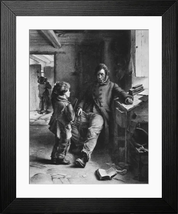 Framed Print : Both Puzzled, 1868, (1912). Artist: Erskine Nicol Framed Print : Both Puzzled, 1868, (1912). Artist: Erskine Nicol