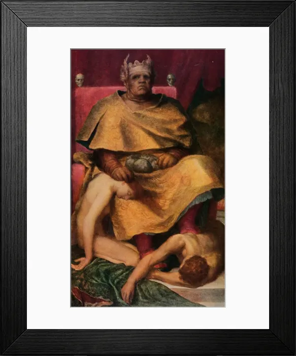 Framed Print : Mammon, c1884, (1912). Artist: George Frederick Watts Framed Print : Mammon, c1884, (1912). Artist: George Frederick Watts