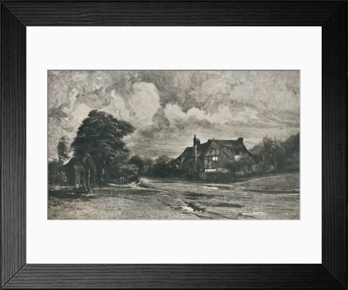 Framed Print : Miltons Cottage, Chalfont St. Giles, (1912). Artist: Franciss Walker Framed Print : Miltons Cottage, Chalfont St. Giles, (1912). Artist: Franciss Walker